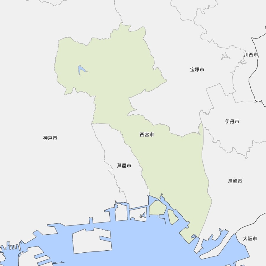 西宮市地図